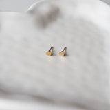 Caramia Earrings | Dainty Heart Studs