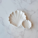 Dual Seashell Jewelry Dish | Coastal Trinket Tray