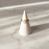 Emmy Ring | Vintage Pearl Halo Ring