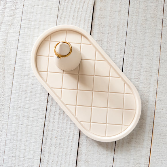 Checkered Catchall Tray | Jewelry Tray