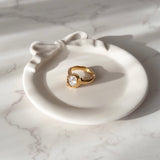 Olivia Ring | Organic Bezel Ring
