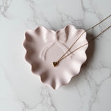 Ruffle Bow Jewelry Dish | Heart Trinket Tray